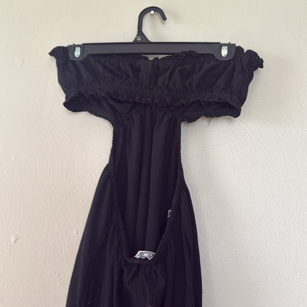 Future Collective Alani Noelle Black Halter Maxi Dress XS - Picture 6 of 7